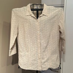 J Jill Eyelet Top XL